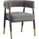 Callem Antonio Charcoal Dining Armchair
